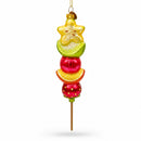 Fruit Medley on a Stick Glass Christmas Ornament