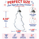Christmas Tree Clear Glass Christmas Ornament