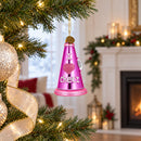 Pink Megaphone Glass Christmas Ornament