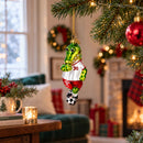 Crocodile Soccer Player Glass Christmas Ornament