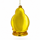 Golden Buddha Glass Christmas Ornament