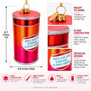 Potato Chips Glass Christmas Ornament