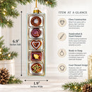 Box of Chocolates Glass Christmas Ornament