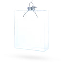 Flask Clear Glass Christmas Ornament
