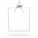 Flask Clear Glass Christmas Ornament