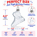 Running Shoe Clear Glass Christmas Ornament
