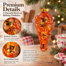 Chicken Drumstick Glass Christmas Ornament