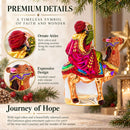 Wiseman Riding a Camel Glass Christmas Ornament