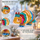Armadillo Glass Christmas Ornament