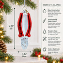 Pliers Glass Christmas Ornament