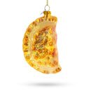 Fried Pierogi Dumpling Glass Christmas Ornament