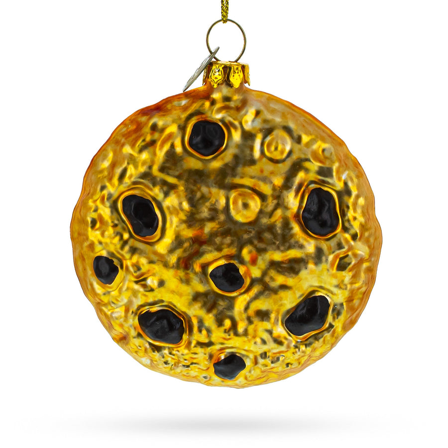 Chocolate Chip Cookie Glass Christmas Ornament