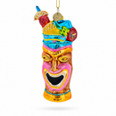 Tropical Tiki Cocktail Glass Christmas Ornament