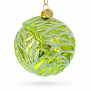 Handcrafted Green Cabbage Glass Christmas Ornament