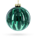 Vibrant Green Oblong Glass Christmas Ornament