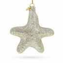 Golden Gleaming Star "Joy" Glass Christmas Ornament