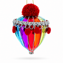 Vibrant Carnival Balloon Glass Christmas Ornament