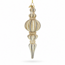 Vintage-Inspired Finial Glass Christmas Ornament