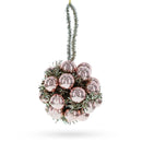 Rose Gold Cluster Ball Glass Christmas Ornament