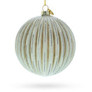 Antique-Style Ribbed Glass Ball Christmas Ornament