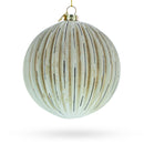 Antique-Style Ribbed Glass Ball Christmas Ornament