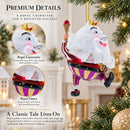 Regal Egg King Glass Christmas Ornament