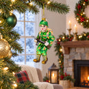 Soldier Glass Christmas Ornament