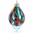 Teardrop Paisley Finial Glass Christmas Ornament
