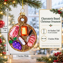 Charcuterie Board Glass Christmas Ornament