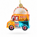 Taco Truck Glass Christmas Ornament