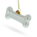White Bone Glass Christmas Ornament