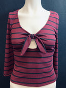 Ultra Flirt Juniors Tie-Front Rib-Knit Tank Top