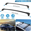 Car Roof Rack Cross Bars Aluminum Alloy Cargo Carrier Rooftop Crossbars Fit for Toyota RAV4 2019-2024 with Side Rails for Cargo Carrier Bag Kayak Bike
