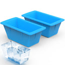 2 Pack 6.6LBS Silicone Freezer Molds Ice Block Molds Ice Pop Molds for Ice Baths Soup Seafood Freezing DIY Ice Decorations