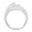 14K White Gold Princess and Baguette-cut Diamond Ring (1 1/3 Cttw, G-H Color, SI2-I1 Clarity) - Size 6-3/4