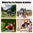 Outdoor Wide Brim Sun Hat With 2 Rechargeable Fans Solar Powered 3 Wind Speeds UPF50+ Breathable Waterproof Nylon Mesh Outdoor Hat For Hiking Camping