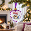 Our First Christmas Heart Glass Christmas Ornament