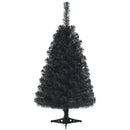 36 Inch Unlit Artificial Christmas Mini Tree with Plastic Stand-Green
