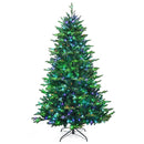 Pre-lit Artificial Hinged Christmas Tree with APP Controlled LED Lights