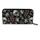Coffins and Skulls Clutch Wallet