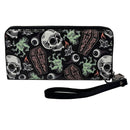 Coffins and Skulls Clutch Wallet
