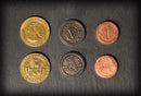 50 Metal Coin Board Game Upgrade Set (Medieval Coins)