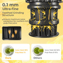 Cold Press Juicer with 5.3 Inches Feed Chute High Juice Yield and Reverse Function