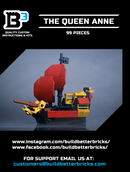 Custom Mini Queen Anne's Revenge Pirate Ship made using LEGO parts