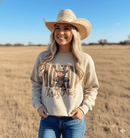 Cowboy Gingerbread Howdy Christmas Graphic Sweatshirt