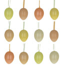Bag of 12 Pastel Yellow Colors Plastic Easter Egg Ornaments 2.35 Inches