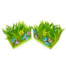 Set of 2 Spring Flowers and Butterflies Easter Felt Decorative Centerpiece