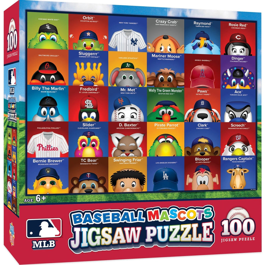 MLB Mascots 100 Piece Jigsaw Puzzle
