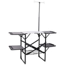 Folding Camping Kitchen Table with Heat-Resistant Top