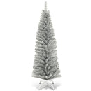 6 Feet Tinsel Tree Unlit Slim Pencil Christmas Tree